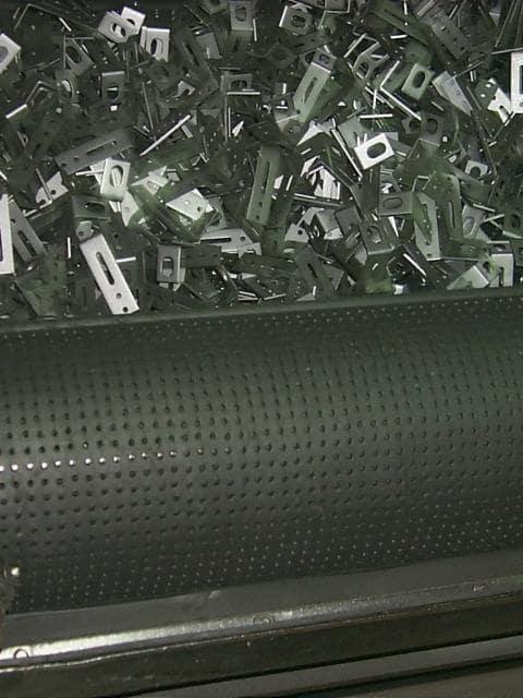 sandblasting - tumblasting belts, steel piece